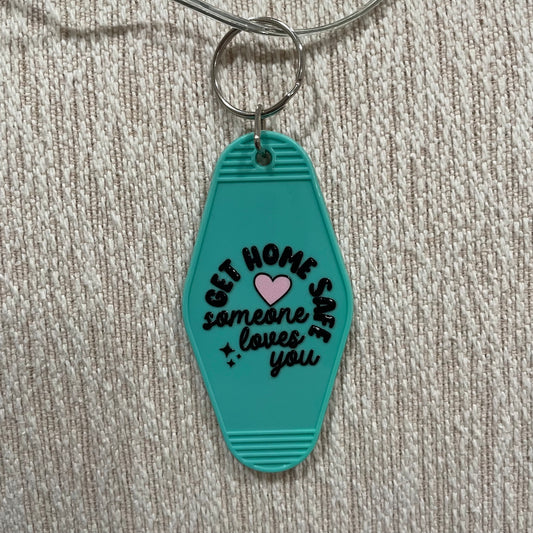 Get Home Safe - Motel Keychain